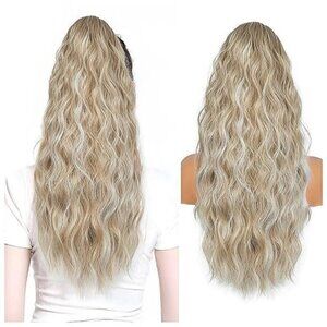 Ponytail Extension Synthetic Hair Extensions Dirty Blonde